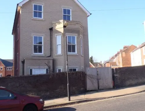 Detached four storey house